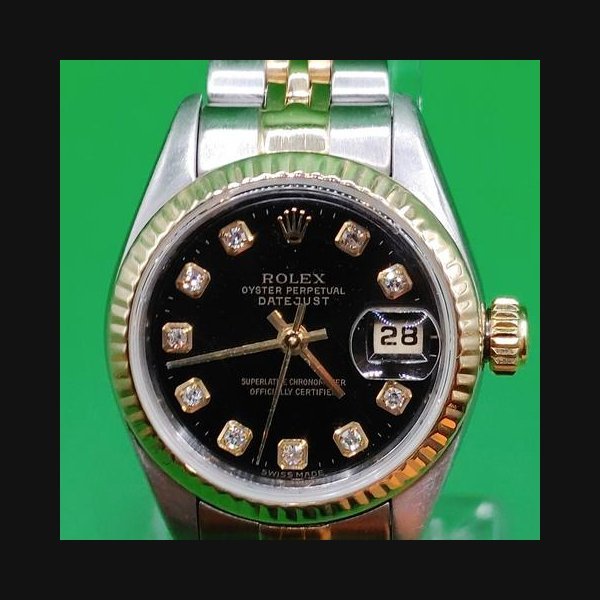 Rolex Rolex Lady-Datejust26mm Black Diamond Dial Refrence #79173 Serviced January 26