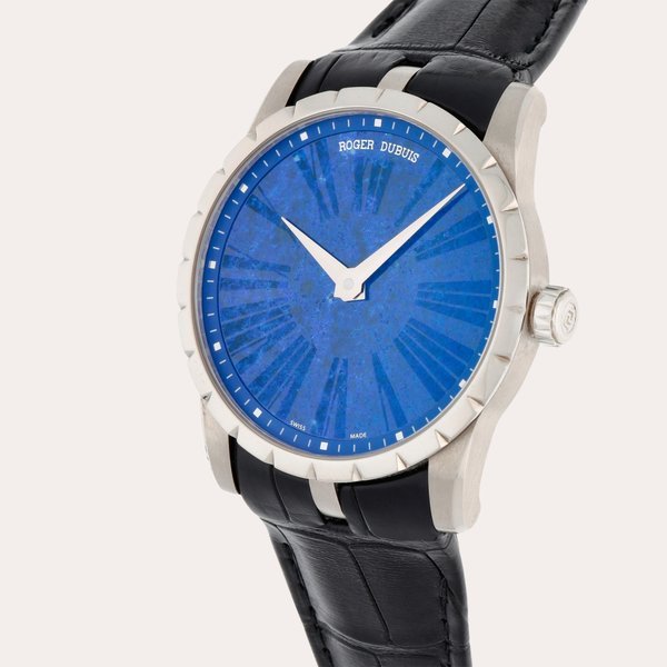 Roger Dubuis Excalibur, Reference DBEX0349 | A limited edition white gold wristwatch with lapis lazuli dial | Circa 2013 · DBEX0349