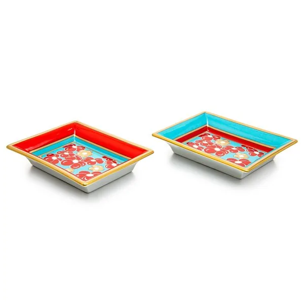 Patek Philippe | Porcelain de Limoges, A set of two commemorative Limoges porcelain and enamel dishes, Circa 2011 | 百達翡麗 | Porcelain de Limoges   一套二件利摩日陶瓷及琺瑯擺飾盤，約2011年製