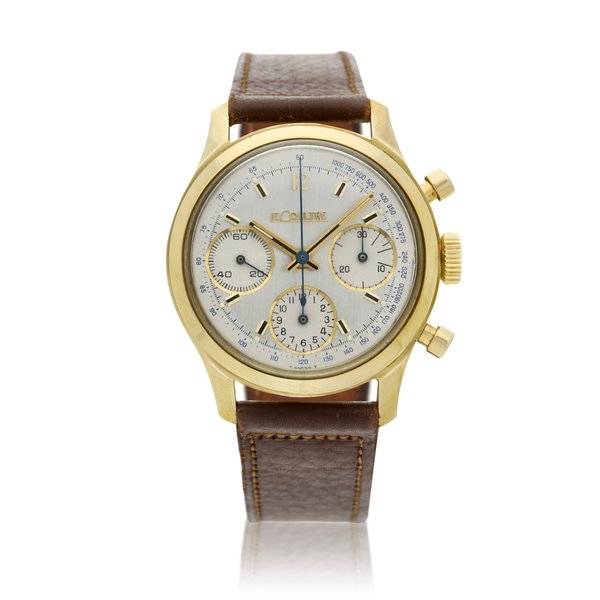 LeCoultre A yellow gold chronograph wristwatch, Circa 1955
