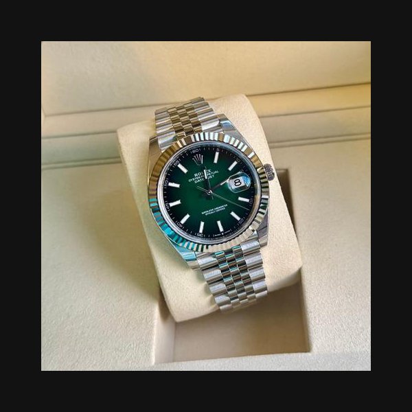 Rolex Datejust41 Green Ombre New 2026 Full Set with Stickers Ref. 126334
