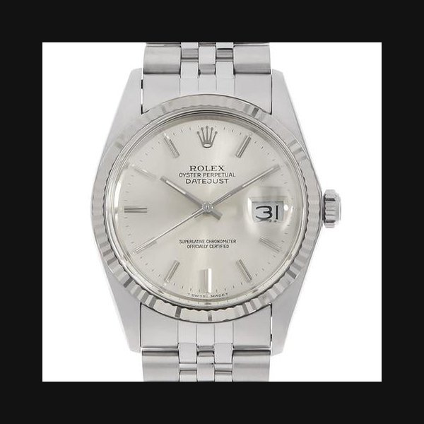 Rolex Rolex Datejust16014 Silver bar RNumber USED mens