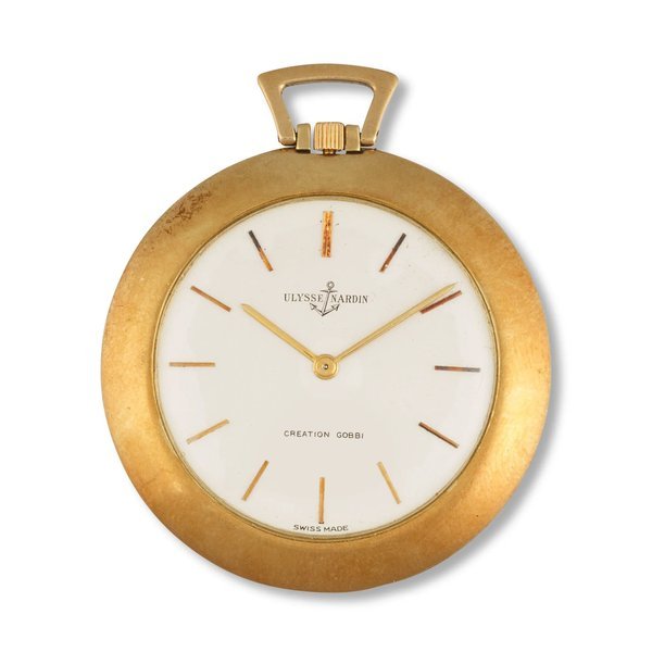 Ulysse Nardin Ulysse Nardin. An 18K gold open face keyless wind pocket watch