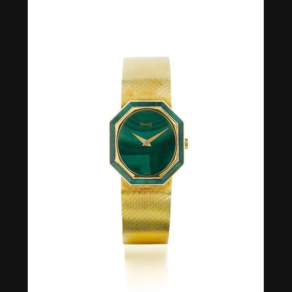 Piaget | Montre de dame or et malachite | Lady's gold and malachite bracelet watch