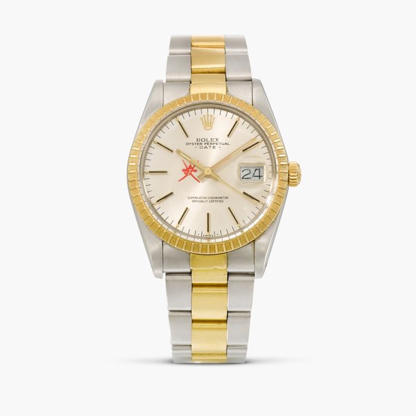 Rolex Date 'Khanjar', Reference 15053 | A stainless steel and yellow gold wristwatch with date and bracelet | Circa 1986 · 15053