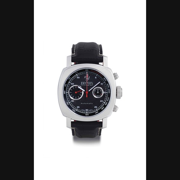 PANERAI. A LIMITED EDITION STAINLESS STEEL CUSHION AUTOMATIC CHRONOGRAPH DIVER'S WRISTWATCH SIGNED OFFICINE PANERAI, FERRARI, CHRONOGRAPH AUTOMATIC, FA103/500, INDIVIDUAL NO. BB1189524, CASE NO. F6656, CIRCA 2003