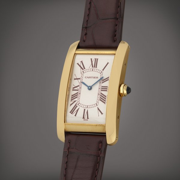 Cartier Tank Américaine, Reference 1735B | A limited edition yellow gold wristwatch  | Circa 2000