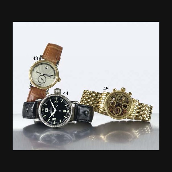 Chronoswiss CHRONOSWISS. A STAINLESS STEEL AND GOLD AUTOMATIC JUMP HOUR RETROGRADE WRISTWATCH SIGNED CHRONOSWISS, "DELPHIS", NO. 1673, CIRCA 2000, Price & Market Data