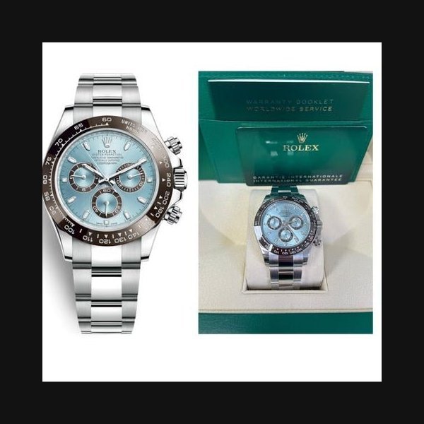 Rolex Rolex DaytonaPlatinum 40mm Ice Blue Index Dial