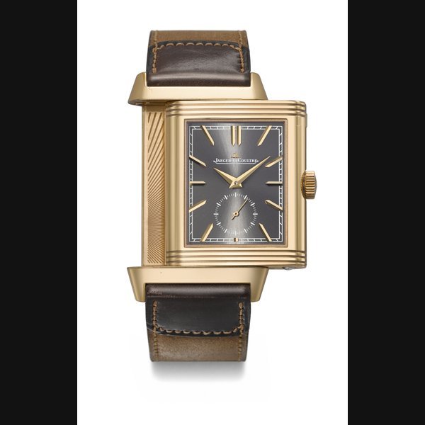Jaeger-Lecoultre JAEGER-LECOULTRE. A VERY RARE AND ELEGANT 18K PINK GOLD LIMITED EDITION REVERSO DUOFACE WRISTWATCH WITH DAY/NIGHT INDICATON SIGNED JAEGER-LECOULTRE, REVERSO TRIBUTE DUOFACE CASA FAGLIANO MODEL, REF. Q396245J, CASE NO. 3'294'639, CIRCA 2018