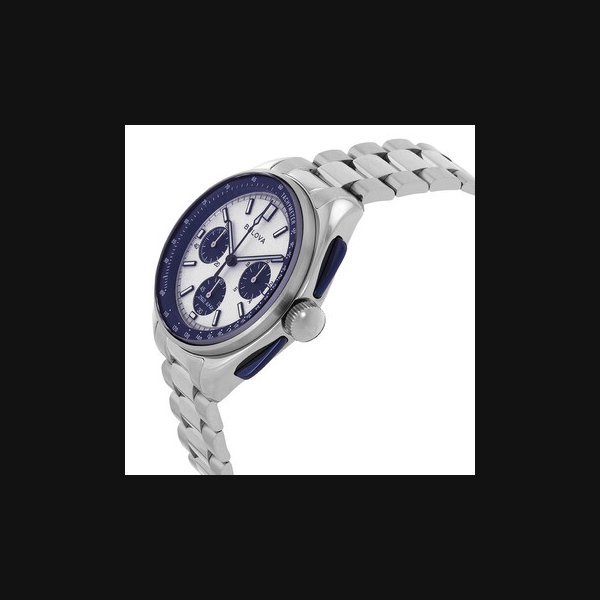 Bulova BulovaLunar Pilot Archive Chronograph Quartz Silver Dial Men's Watch 98K112