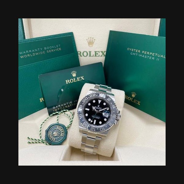 Rolex Rolex GMT-Master IIUNWORN GMT-Master II 126710GRNR Black Bruce Wayne Stainless Steel Oyster Bracelet Full Set Complete Box & Papers