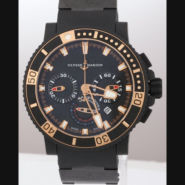 Ulysse Nardin Ulysse Nardin Diver Black Sea 45.8MM Black Dial Rubber Strap (353-90) · 353-90
