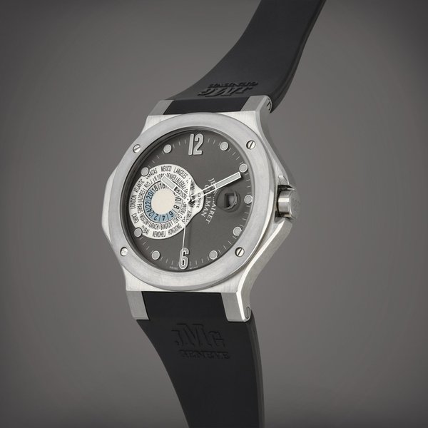 Jean-Mairet & Gillman Sport GMT | A limited edition stainless steel world time wristwatch with date | Circa 2005