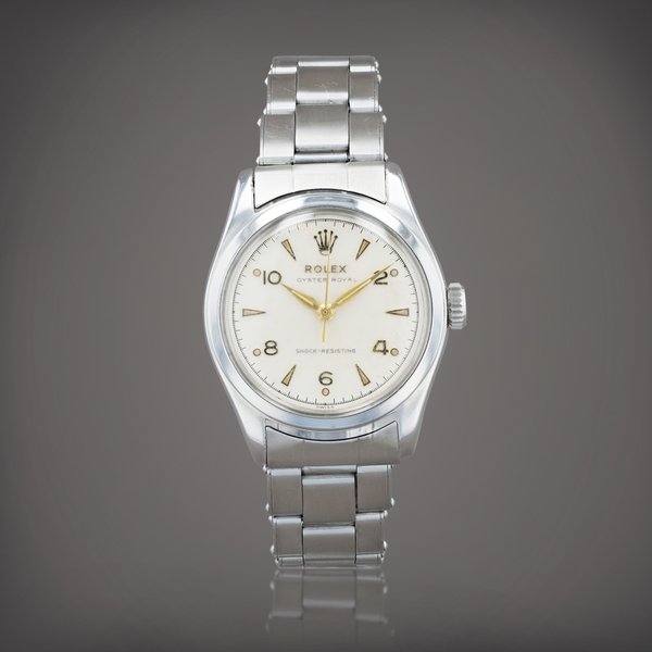 Rolex Oyster Royal, reference 6144     Montre bracelet en acier |  Stainless steel wristwatch with bracelet    Vers 1952 |  Circa 1952