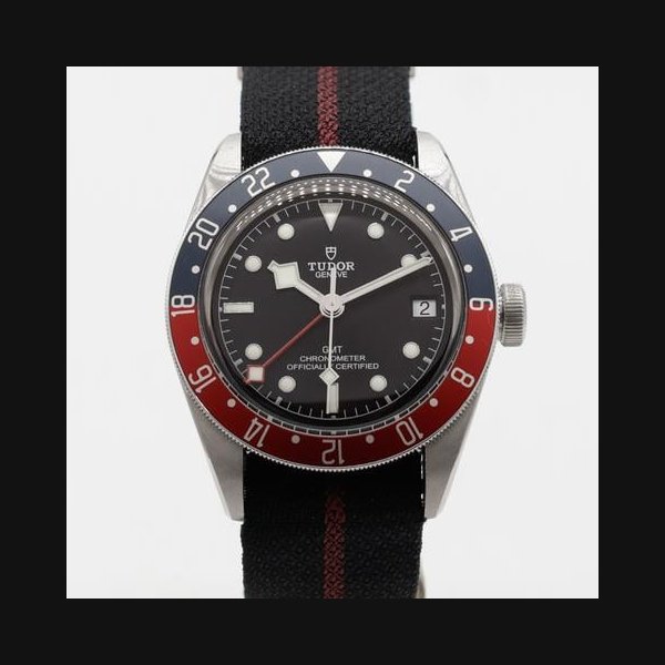Tudor Tudor Black BayGMT Red Blue "Pepsi" Steel 79830RB Strap Automatic, Price & Market Data