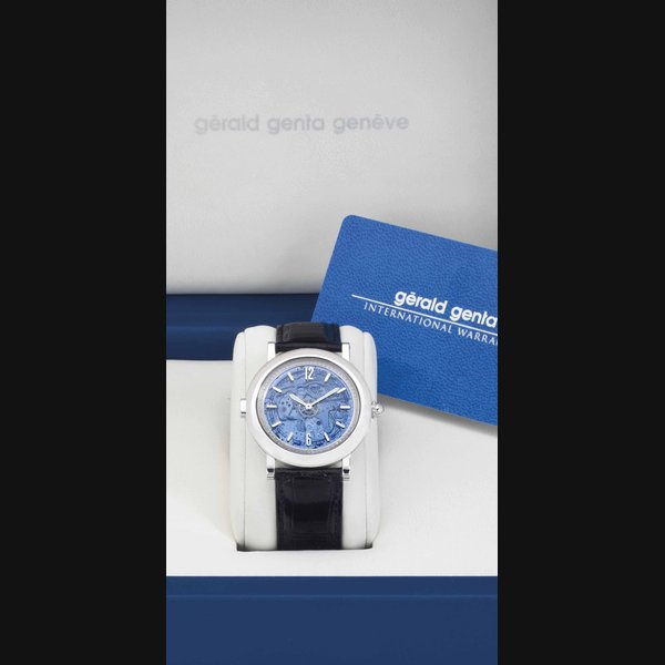 Gerald Genta. A Fine 18k Gold Minute Repeating Skeletonized Wristwatch SIGNED GERALD GENTA, CASE NOS. G4166 AND 101726, CIRCA 2000