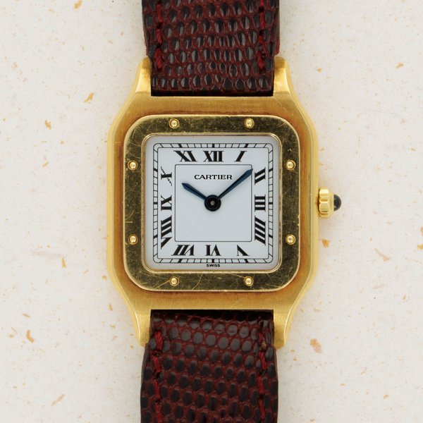 Cartier Cartier Santos 9605 Box and Papers 18k YG 