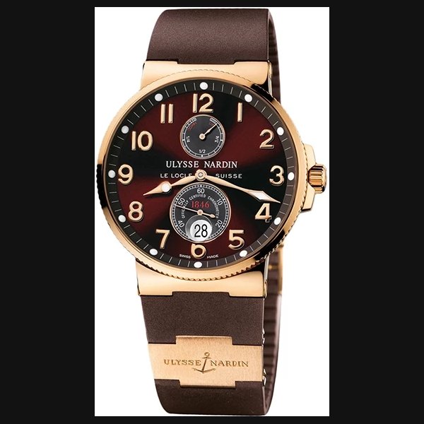 Ulysse Nardin Marine Maxi Marine Chronometer 18K Rose Gold Men's Watch, Preowned-266-66-3/625