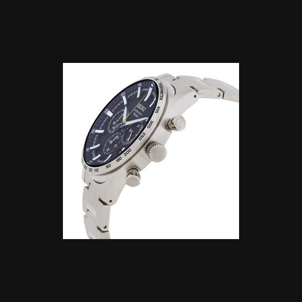 Seiko SeikoChronograph Quartz Black Dial Men's Watch SSB413P1