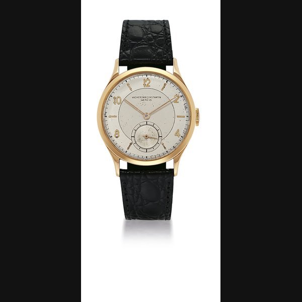  VACHERON CONSTANTIN PINK GOLD MANUALLY-WOUND WRISTWATCH WITH TWO-TONE DIAL CASE 279285, CIRCA 1940