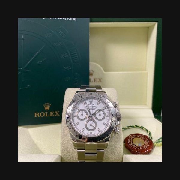 Rolex Rolex DaytonaEXCELLENT Condition D series Daytona Steel White Dial 116520