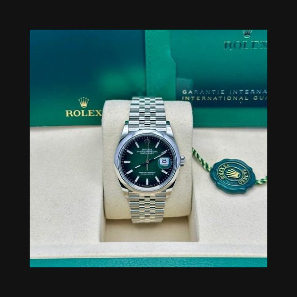 Rolex Rolex Datejust36 Green Ombré Dial NEW RELEASE Jubilee Bracelet Smooth Bezel