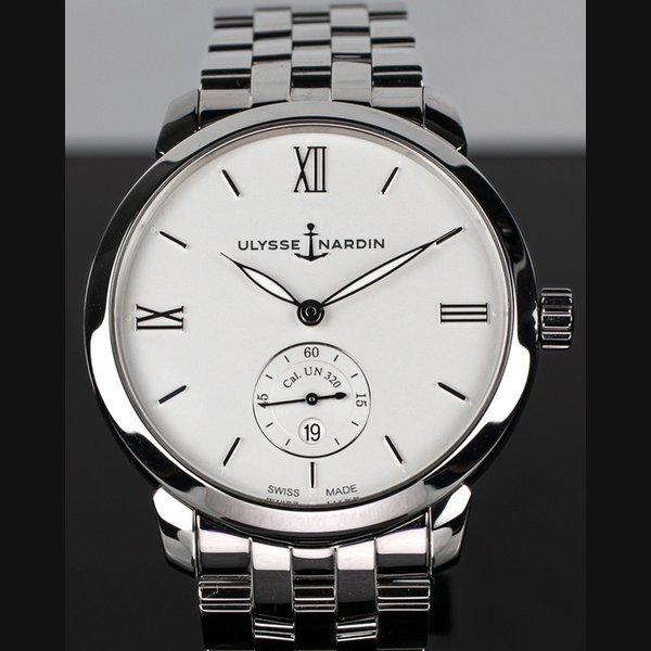 Ulysse Nardin 2020 Ulysse Nardin Classico 40MM Silver Dial Steel Bracelet (3203-136-30)
