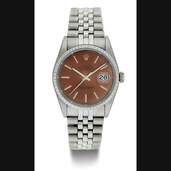 Rolex ROLEX. A STAINLESS STEEL AUTOMATIC WRISTWATCH WITH DATE, CENTER SECONDS AND BRACELET SIGNED ROLEX, OYSTER PERPETUAL, DATEJUST, CASE NO. T769425, REF. 16220, CIRCA 1996, Price & Market Data