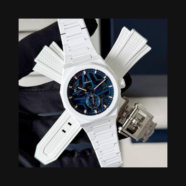 Zenith Defy SkylineSkeleton White 2026 Full Set White Ceramic 41mm Ref. 49.9301.3620/79.I001