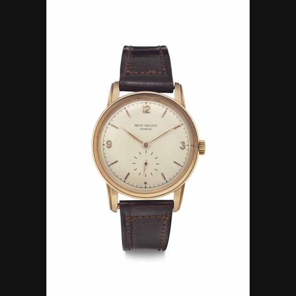 Patek Philippe. An 18k Pink Gold Wristwatch SIGNED PATEK PHILIPPE, GENÈVE, REF. 2452, MOVEMENT NO. 959'222, CASE NO. 667'050, MANUFACTURED IN 1952