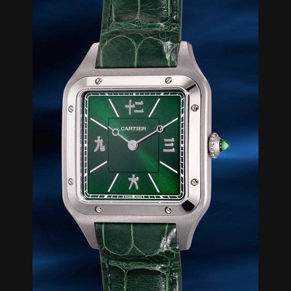 Cartier Cartier Ref. 4298, WSSA0066 Santos Dumont L “Les Flaneurs”