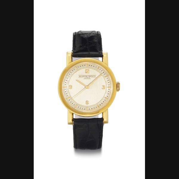 Vacheron Constantin Vacheron Constantin. A Fine and Rare Oversized 18k Gold Wristwatch With Center Seconds SIGNED VACHERON & CONSTANTIN, GENEVE, REF. 4724, MOVEMENT NO. 495'275, CASE NO. 333'968, MANUFACTURED IN 1953