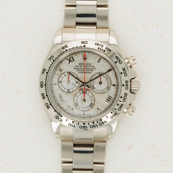 Patek Philippe Rolex Cosmograph Daytona 116509 18k WG Meteorite Dial with Guarantee