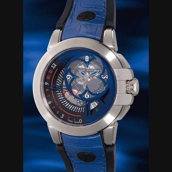 ONLY WATCH Harry ONLY WATCH Harry Winston Ref. OCEATZ44WW015 Ocean Dual Time Retrograde Only Watch · OCEATZ44WW015