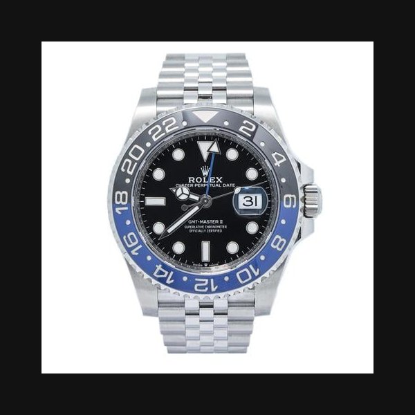 Rolex GMT-Master II126710BLNR 2020 Complete Jubilee Stainless Steel Black Index Automatic 40mm Pepsi Jubilee Bracelet Cal. 3285 Box & Card 2020