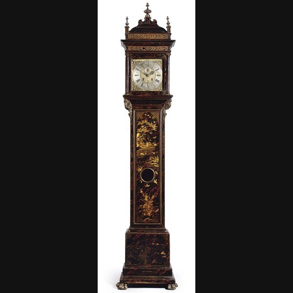 A Queen Anne tortoiseshell-japanned striking month-going longcase clock PETER GARON, LONDON. CIRCA 1710