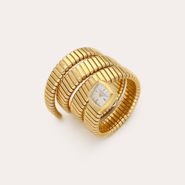 Vacheron Constantin Retailed by Bulgari: Tubogas | A yellow gold cuff watch | Circa 1970