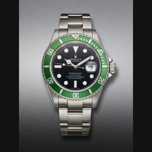 ROLEX, STAINLESS STEEL 'SUBMARINER', SO-CALLED 'KERMIT', REF. 16610