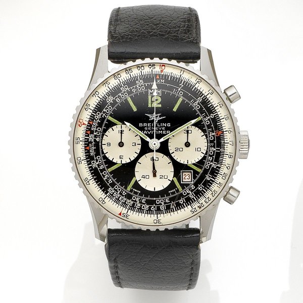 Breitling. A stainless steel manual wind calendar chronograph wristwatch Navitimer, Ref:7806, Case No.1408680, Circa 1973