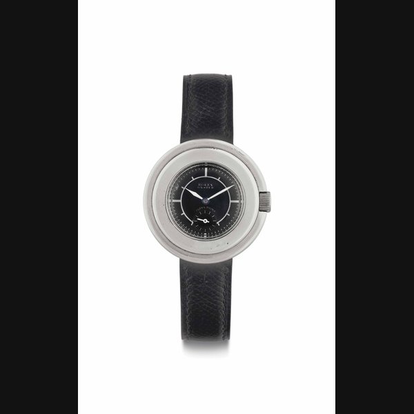 Rolex. A Stainless Steel Wristwatch with Wide-Stepped Bezel SIGNED ROLEX, OYSTER, ULTRA PRIMA, LIFESAVER MODEL, REF. 2849, CASE NO. 36'592, CIRCA 1940