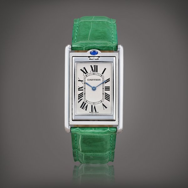Cartier Tank Basculante, reference 2390    Montre bracelet reversible en acier |  Stainless steel reversible wristwatch    Vers 2001 |  Circa 2001