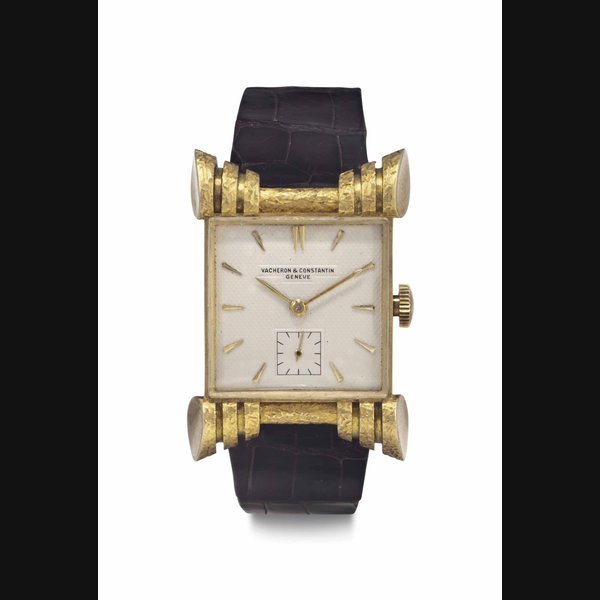 Vacheron Constantin Vacheron Constantin. A Fine and Rare 18k Gold Wristwatch with Unusual Lugs SIGNED VACHERON & CONSTANTIN, GENÈVE, REF. 4695, MOVEMENT NO. 581'448, CASE NO. 321'949, MANUFACTURED IN 1951