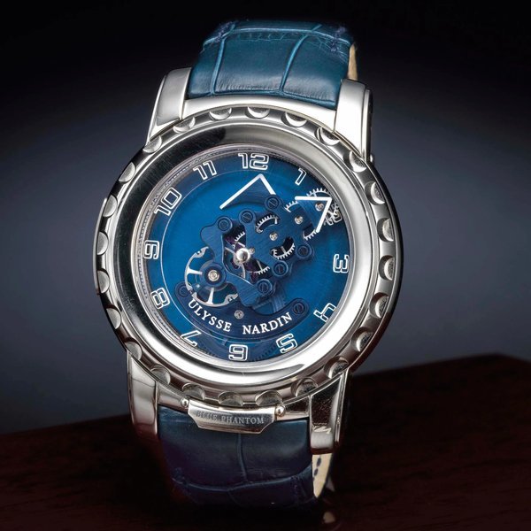 Ulysse Nardin A WHITE GOLD CARROUSEL TOURBILLON WRISTWATCH WITH DUAL ESCAPEMENT AND 7-DAY POWER RESERVE
CIRCA 2009 THE FREAK BLUE PHANTOM