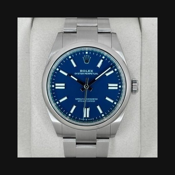 Rolex Rolex Oyster Perpetual2025 Oyster Perpetual 41mm 134300 Med Blue Dial