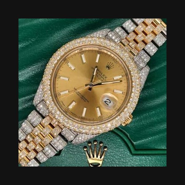 Rolex Rolex Datejust41 16.5CT Diamond Bezel/Case/Bracelet/Factory Dial/Box Papers