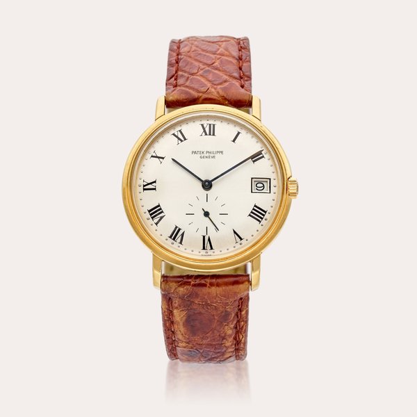 Patek Philippe Reference 3445 Calatrava | A yellow gold automatic wristwatch with date, Circa 1970