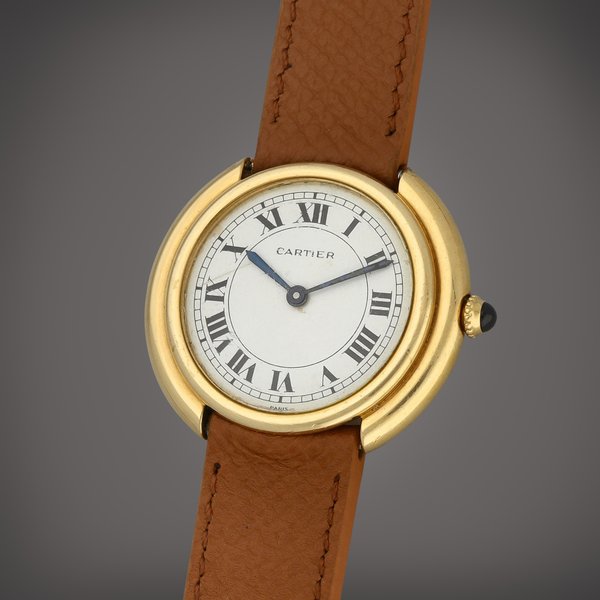 Cartier Vendôme | A yellow gold wristwatch gifted by Prince Khalid of Saudi Arabia | Circa 1980