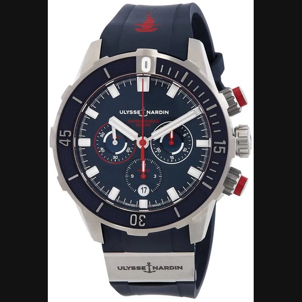 Ulysse Nardin Diver Chronograph Automatic Blue Dial Men's Watch Ref. 1503-170LE-3/93-HAMMER