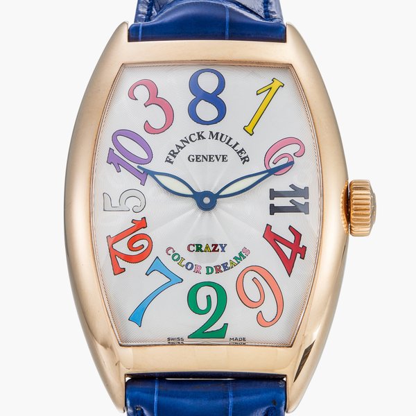 Franck Muller Crazy Hour Color Dreams, Reference 8880 CH COL AUT BLC| A pink gold wristwatch with jumping hour hand | Circa 2023
